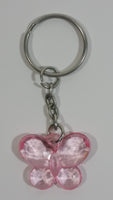 Light Pink Plastic Butterfly Keychain