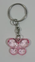 Light Pink Plastic Butterfly Keychain