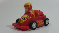 Subway Kid's Pak #45 Red and Yellow Go Cart Plastic Pullback Friction Motorized Toy Race Car Vehicle