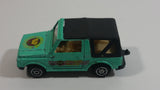 Rare 1986 Edocar Suzuki Samurai Jimny Watersports Diving Club Aqua Green with Black Roof Die Cast Toy Car Vehicle