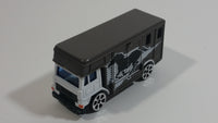 Motor Max No. 6037 Horse Box Truck Dark Grey Die Cast Toy Car Vehicle with Opening Side Door