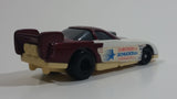 2000 Hot Wheels Del Worsham Funny Car Current Maroon and White Die Cast Toy Race Car Vehicle McDonald's Happy Meal