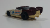 2000 Hot Wheels Del Worsham Funny Car Current Maroon and White Die Cast Toy Race Car Vehicle McDonald's Happy Meal