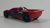 2015 Hot Wheels Ultimate Spider-Man vs The Sinister 6 Bedlam Truck Red Plastic Body Die Cast Toy Car Vehicle