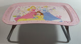 Disney Princess Rapunzel, Belle, Cinderella Light Pink Folding Metal Lunch TV Tray TV Collectible
