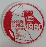 Vintage 1880-1980 Esso Pacific Region "Where It All Began!" 100th Anniversary Red and White Promotional Pin