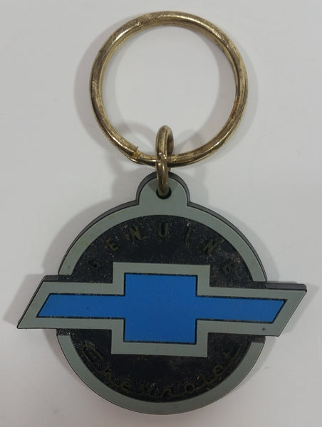 Genuine Chevrolet Black and Blue Rubber Key Chain