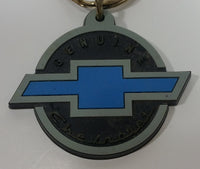 Genuine Chevrolet Black and Blue Rubber Key Chain