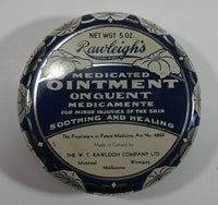Vintage Mid-Century The W.T. Rawleigh Company Rawleigh's Medicated Ointment for Minor Injuries of the Skin Soothing and Healing 5 OZ Tin Metal Container