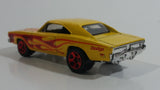 2016 Hot Wheels HW Flames '69 Dodge Charger Yellow Die Cast Toy Muscle Car Vehicle