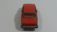 Extremely Rare HTF Vintage 1970s Yatming Volvo 244 DL No. 1058 Orange Die Cast Toy Car Vehicle with Opening Doors - Hong Kong