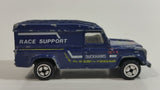 Vintage 1984 Corgi Land Rover Duckhams Race Support Dark Blue Die Cast Toy Car Vehicle
