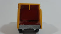 Vintage 1979 Lesney Matchbox Superfast Colectomatic Refuse Truck No. 36 Red Yellow Garbage Pickup Die Cast Toy Car Vehicle with Sliding Compactor