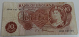 1967 Bank of England 10 Shillings Paper Bill Cash Money Bank Note Currency A98N 927195