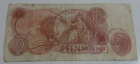 1967 Bank of England 10 Shillings Paper Bill Cash Money Bank Note Currency A98N 927195