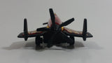 2007 Hot Wheels Aerial Attack Poison Arrow Red Flat Black Airplane Die Cast Toy Fighter Jet Plane Vehicle