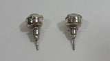 Clear Crystal Style Rhinestone 5/16" Diameter Round Stud Earrings
