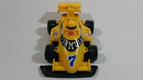 Regal Greetings and Gifts No. 8048 Plastic Yellow Formula-1 Race Car #7 "Mobil" 7 In 1 Organiser New in Box