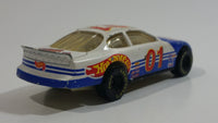 Rare HTF 1997 Hot Wheels Nascar #01 "Thunder Roller" White Die Cast Toy Race Car Vehicle