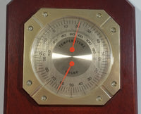 Vintage Taylor Wood Case Hygrometer and Barometer Weather Station Made in Japan