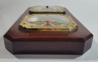 Vintage Taylor Wood Case Hygrometer and Barometer Weather Station Made in Japan