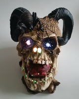 Rubie's Pirates of The Seven Seas LED Light Up Multiple Color Changing Ram Skull Table Decoration with Box