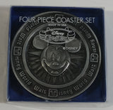 Walt Disney World Disney Treasure Four Piece Metal Coaster Set with Package