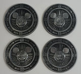 Walt Disney World Disney Treasure Four Piece Metal Coaster Set with Package