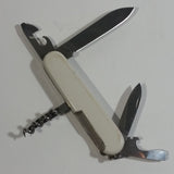 Rare Vintage Rostfrei Switzerland Swiss Army Officier Suisse Stainless Steel White Multi Tool Folding Pocket Knife