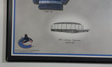 NHL Ice Hockey Vancouver Canucks Team Jersey and Arena History 10 3/4" x 13 1/4" Hardboard Wall Plaque