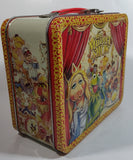 2012 Loungefly Disney The Muppet Show Embossed Yellow and Red Tin Metal Lunch Box