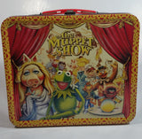 2012 Loungefly Disney The Muppet Show Embossed Yellow and Red Tin Metal Lunch Box