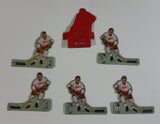 Vintage 1960s 1970s Coleco Eagle Table Hockey Detroit Red Wings NHL Ice Hockey Metal Players Full Set