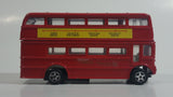 Route Master Double Decker Bus Red Die Cast Toy Car Vehicle