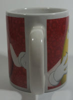 2011 Mars M & M's Red and Yellow Chocolate Candy Characters Ceramic Coffee Mug Collectible