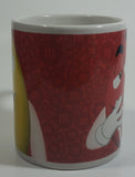 2011 Mars M & M's Red and Yellow Chocolate Candy Characters Ceramic Coffee Mug Collectible