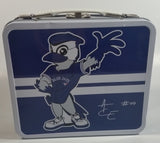 MLB Baseball Team Toronto Blue Jays "Ace" #00 Mascot Themed Blue Tin Metal Lunch Box