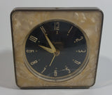 Vintage Westclox Mother of Pearl Bakelite Style Brass Framed Windup Bedside Travel Alarm Clock Made in Canada