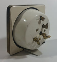 Vintage Westclox Mother of Pearl Bakelite Style Brass Framed Windup Bedside Travel Alarm Clock Made in Canada
