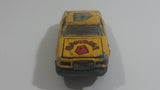 Vintage Majorette Ford Thunderbird No. 217 Yellow Gambler #4 Die Cast Toy Car Vehicle With Opening Hood 1/67 Scale