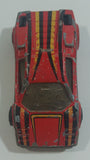 Vintage Majorette Lamborghini Red with Yellow and Black Stripes No. 237 1/56 Scale Die Cast Toy Dream Car Vehicle