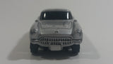 Maisto '57 Chevrolet Corvette Silver Grey With Red Stripe Die Cast Toy Car Vehicle