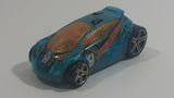2009 Hot Wheels Tire Tread Raceway Vandetta Blue #9 Die Cast Toy Car Vehicle