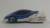 1996 Hot Wheels Space Agency HWSA Alien White & Blue Die Cast Toy Car Planetary Exploration Vehicle