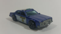 1985 Hot Wheels Sheriff Patrol Metalflake Blue Die Cast Toy Cop Police Car Vehicle