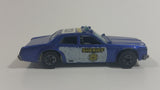 1985 Hot Wheels Sheriff Patrol Metalflake Blue Die Cast Toy Cop Police Car Vehicle