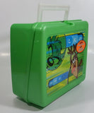 2001 Thermos Brand Warner Bros Looney Tunes Taz Tasmanian Devil Cartoon Character Bright Green Plastic Lunch Box with 10 oz. Thermos Bottle