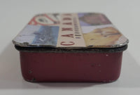 2003 Art CoCo Mint Company Canada Peppermints Pocket Size Tin Metal Container with Sliding Lid