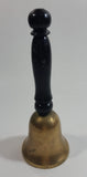 Black Painted Wood Handle Solid Brass Teacher's Desk School Bell