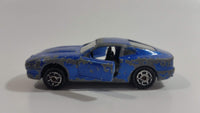 Majorette No. 229 Aston Martin DB7 Blue Die Cast Toy Car Vehicle with Opening Doors